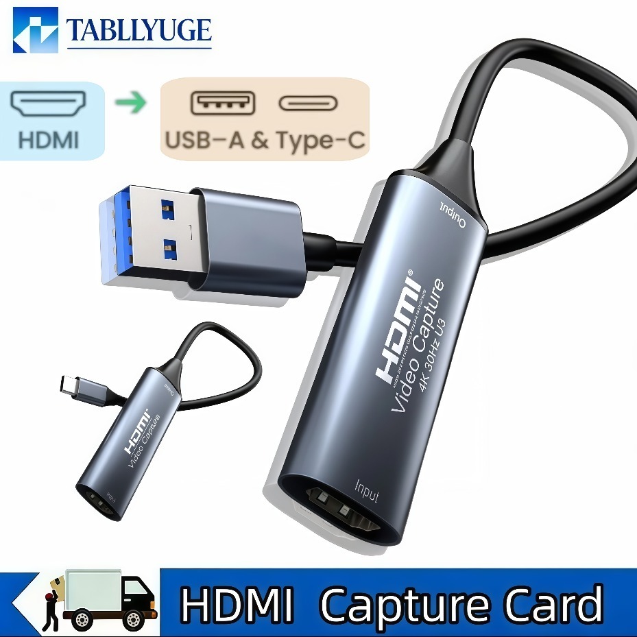 Gaming Console And Pc - Карта видеозахвата USB-C 2.0/3.0 HDMI поддерживает