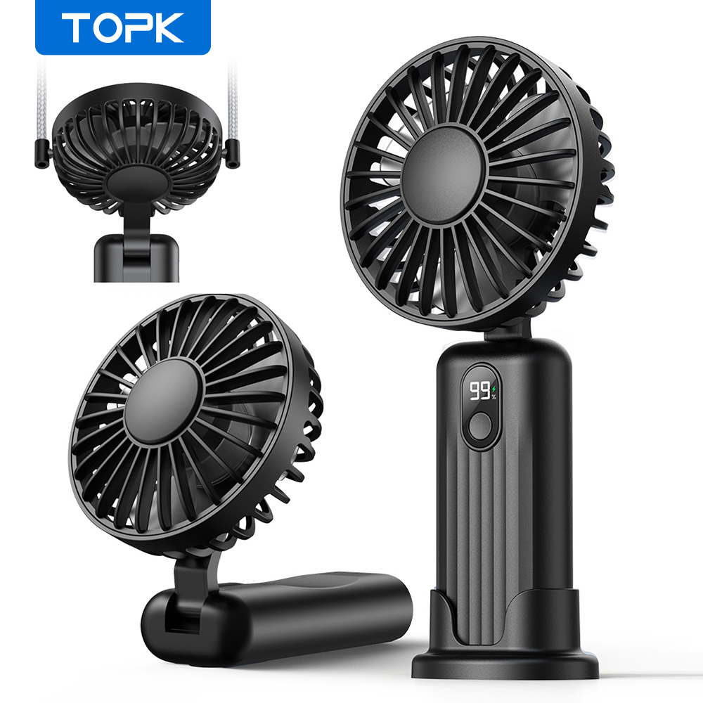 Gaming Console K36 - Портативный мини-вентилятор TOPK, 2400 мАч, USB