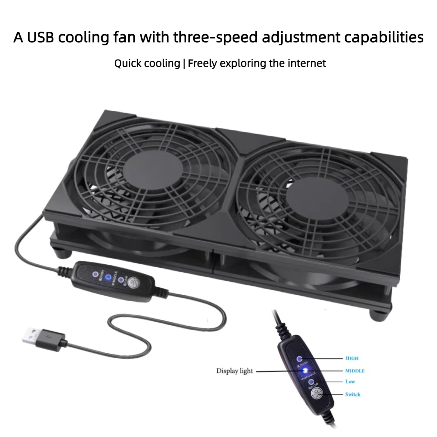 Двойной USB-вентилятор с 3-ско – обзор и цена Gaming Console And Pc