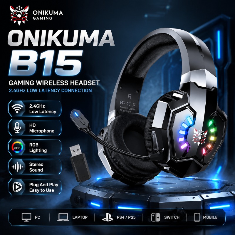 Игровая гарнитура ONIKUMA B15, – обзор и цена Gaming Console In Amazon