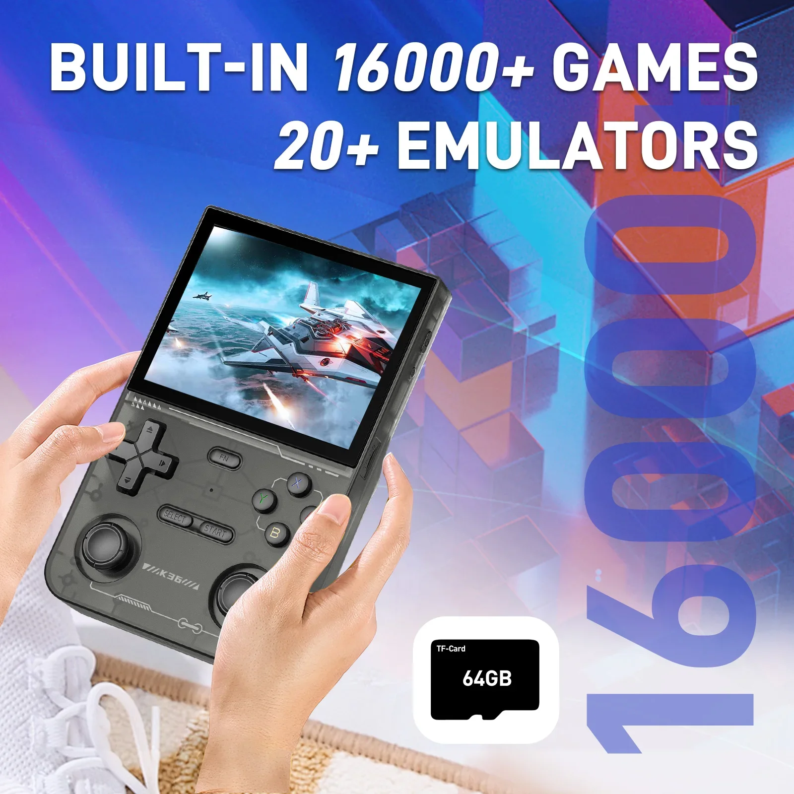 GAMINJA K36 3,5-дюймовый IPS-э – обзор и цена Gaming Console K36