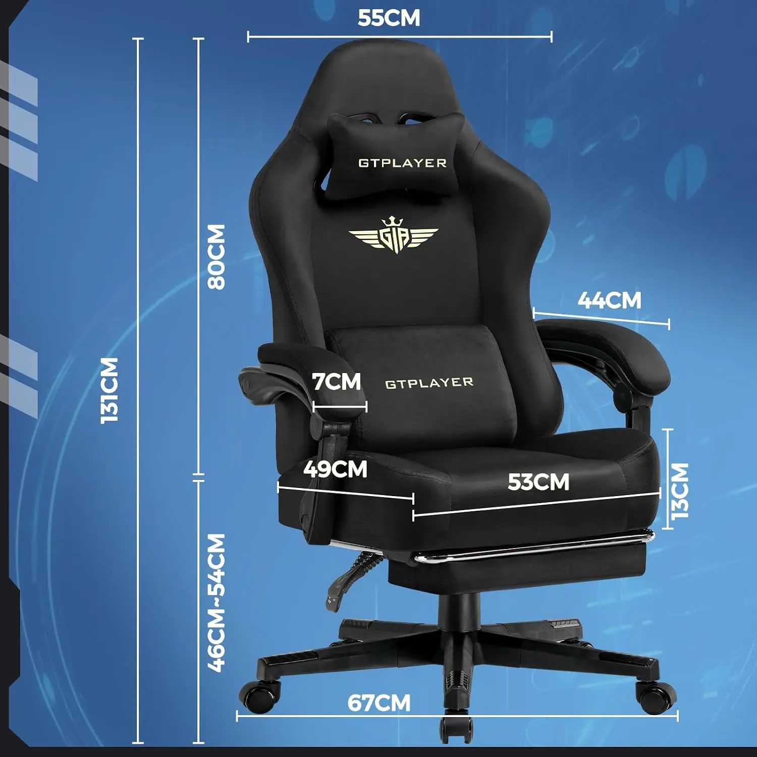 Большое и высокое игровое крес – обзор и цена Gaming Chair Cushion